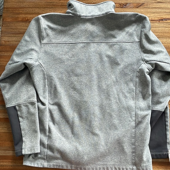 The North Face Fleece Jacket - Gray with Orange accents - EUC - Large - Picture 2 of 6